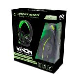 Esperanza EGH380 Head-band Black Green