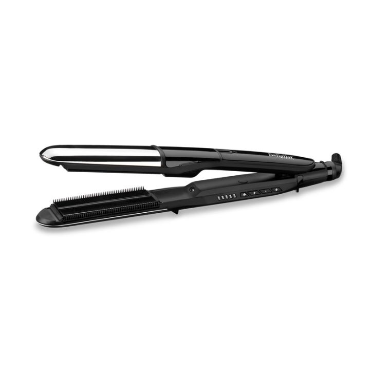 BaByliss Steam Mist Styler Straightening iron Black Silver 2.5 m