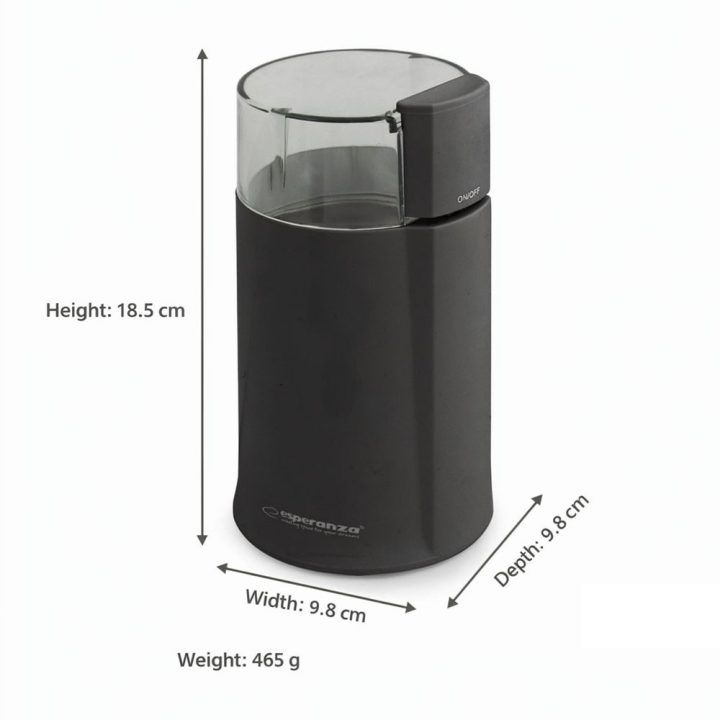 Esperanza EKC001K Coffee grinder Black 160 W