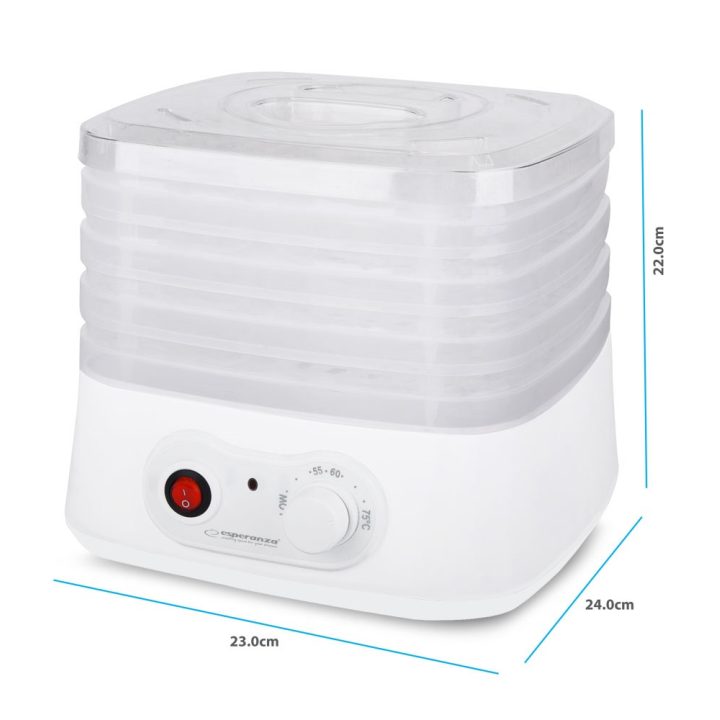 Esperanza EKD004 Food dehydrator Transparent White 250 W