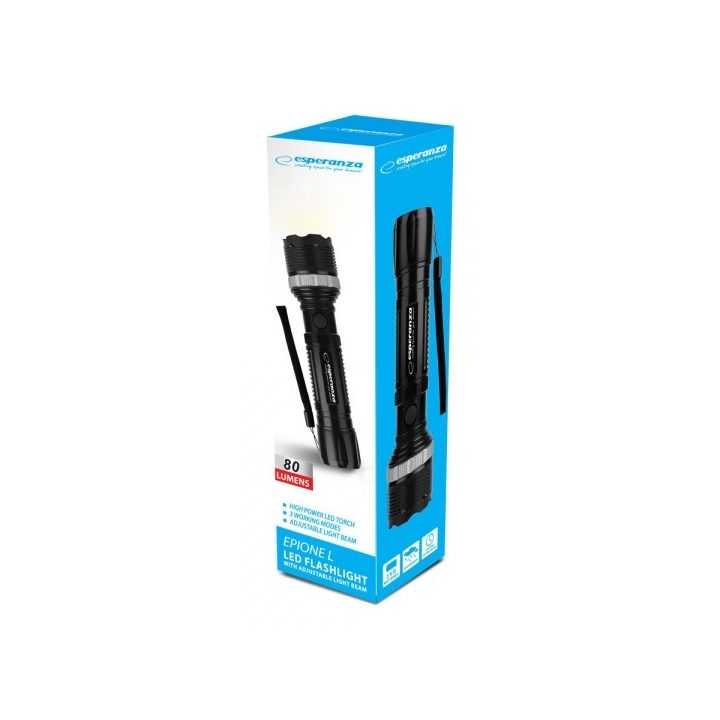 Esperanza Epione L Black Hand flashlight LED