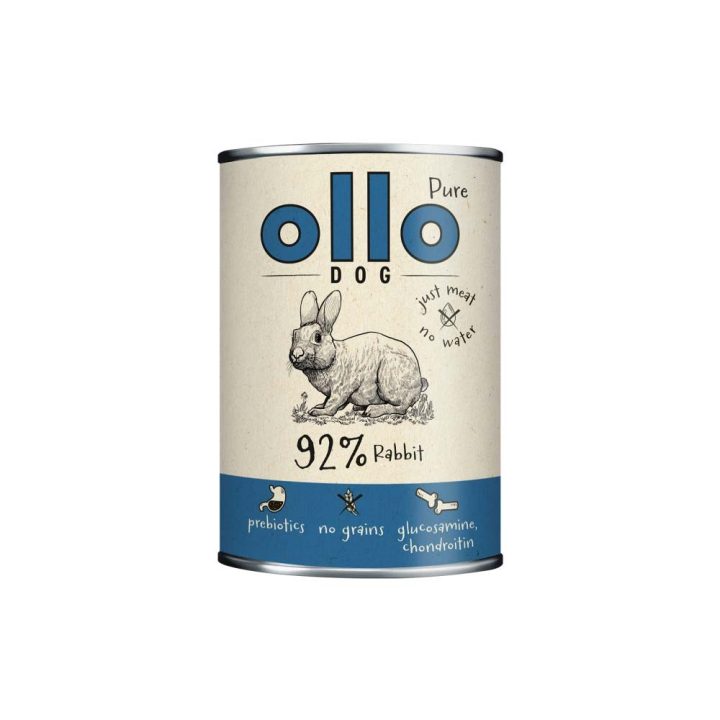 OLLO Pure Rabbit - wet dog food - 400g