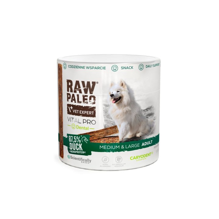 VetExpert Raw Paleo Vital Pro dental duck medium large 100g