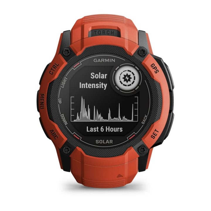 Garmin Instinct 2X Solar 2.79 cm (1.1 ) MIP 50 mm Digitale 176 x 176 pixel Touchscreen rosso GPS (satellite)