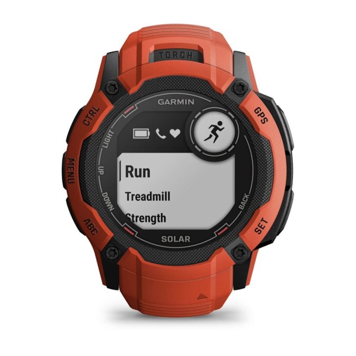 Garmin Instinct 2X Solar 2.79 cm (1.1 ) MIP 50 mm Digitale 176 x 176 pixel Touchscreen rosso GPS (satellite)