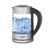 Adler AD 1247 NUOVO bollitore elettrico 1.7 L nocciola acciaio inossidabile trasparente 2200 W