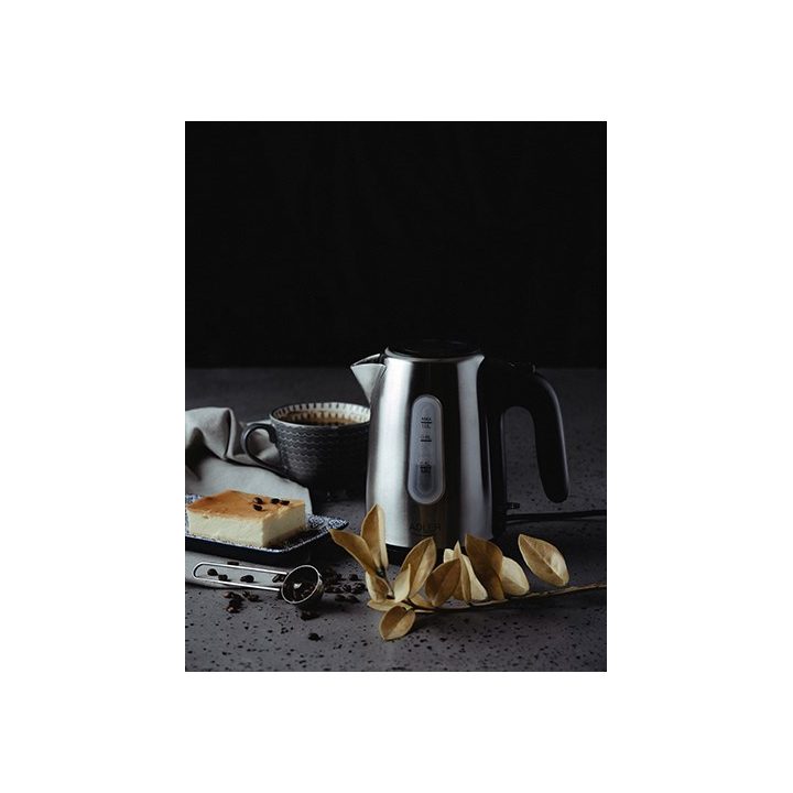 Adler AD 1273 bollitore elettrico 1 L 1200 W nero nocciola acciaio inossidabile