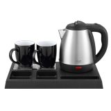 Adler AD 1354 Hotel bollitore acciaio inox 1.2 L + vassaio con tazze acciaio nero