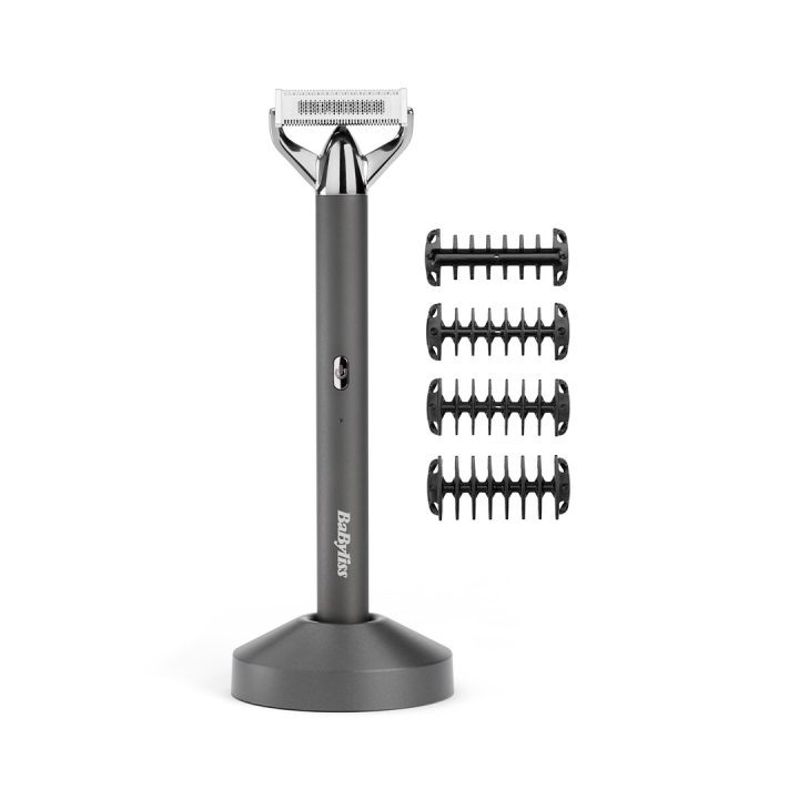 BaByliss Super-X Metal OT996E beard trimmer Battery 5 5 mm Wet & Dry Silver