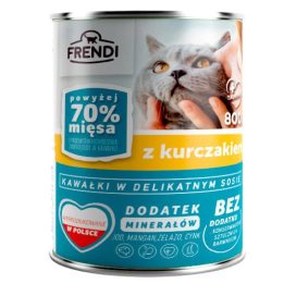 FRENDI Bocconcini in salsa con pollo - cibo umido per gatti - 800g