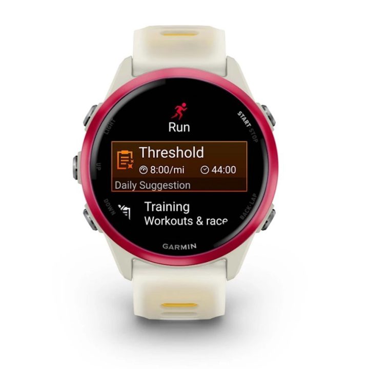 Garmin Forerunner 570 3.05 cm (1.2 ) AMOLED 42 mm Digitale 390 x 390 pixel touchscreen rosa bianco Wi-Fi GPS (satellite)