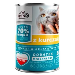 FRENDI Con pezzi di pollo in salsa delicata - cibo umido per gatti - 400g