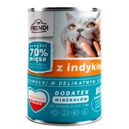 FRENDI con bocconcini di tacchino in salsa delicata - cibo umido per gatti - 400g