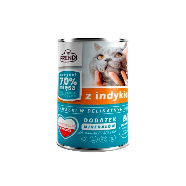 FRENDI con bocconcini di tacchino in salsa delicata - cibo umido per gatti - 400g