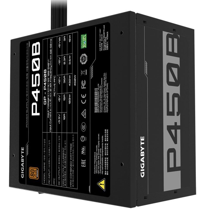 Gigabyte P450B alimentatore 450 W 20+4 pin ATX ATX nero