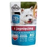 FRENDI Pezzi in salsa delicata con agnello - Cibo umido per cani - 100 g