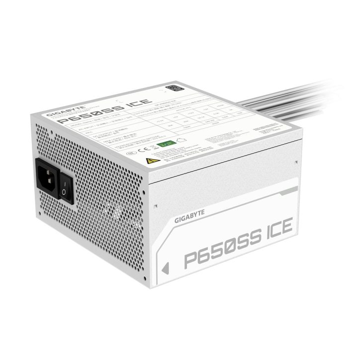 GIGABYTE P650SS ICE alimentatore - PCIe 5.0 80 PLUS argento 120mm ventola ATX 3.0 compatibile EU spina