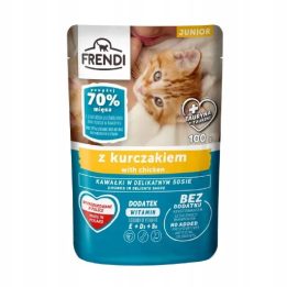FRENDI Junior con bocconcini di pollo in sugo - cibo umido per gatti - 100g