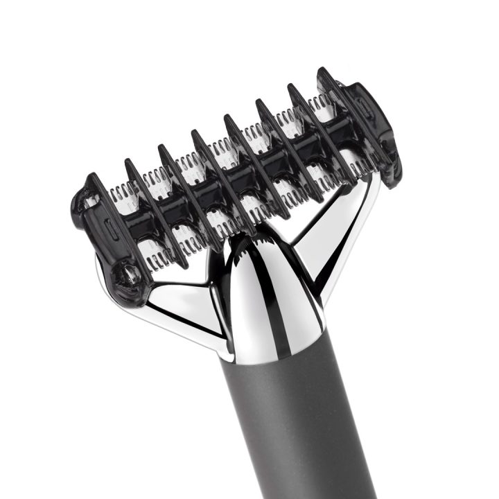 BaByliss Super-X Metal OT996E beard trimmer Battery 5 5 mm Wet & Dry Silver