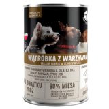 PET REPUBLIC Adult Medium & Small fegato con verdure - cibo umido per cani - 400g