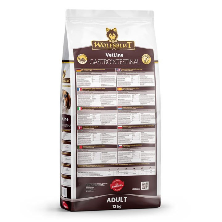 WOLFSBLUT VetLine Gastrointestinal anatra - cibo secco per cani - 12kg