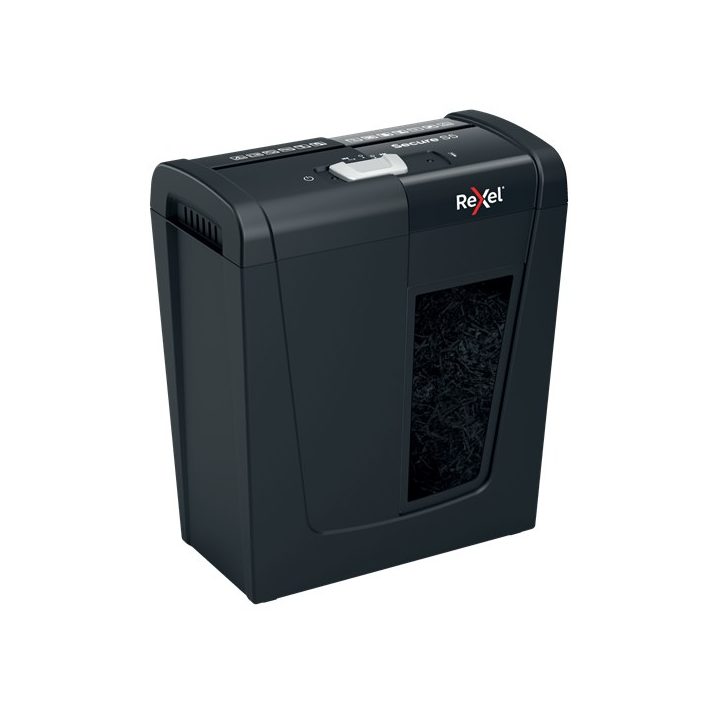 Rexel Secure S5 tritatrice di carta taglio a strisce 70 dB nero