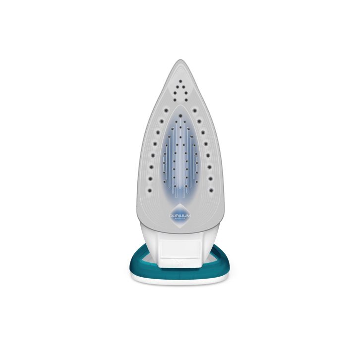 Tefal EasyGliss Plus FV5718 ferro Dry & Steam iron piastra Durilium 2400 W turchese bianco