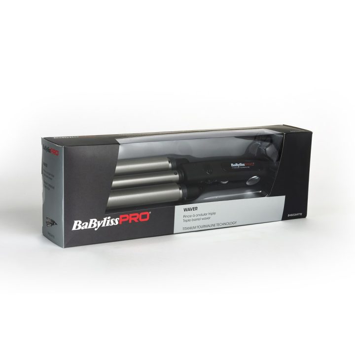 BaByliss TRIPPLE WAVER Curling iron Warm Black 125 W 106.3 (2.7 m)