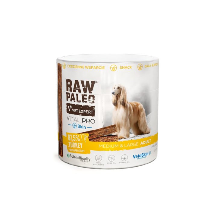 VetExpert Raw Paleo Vital Pro skin &coat tacchino medio grande 100g