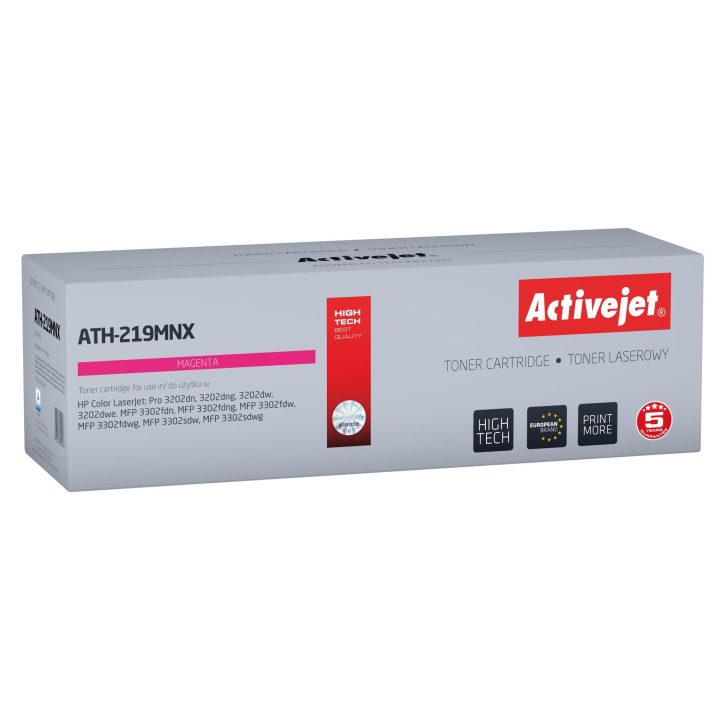 Activejet ATH-219MNX Toner per stampante HP sostituzione HP 219X W2193X Supreme 2500 pagine magenta con chip