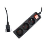 Gembird EG-PSU3F-01 Protezione da sovratensioni nero 3 AC prese 230 V 0.6 m
