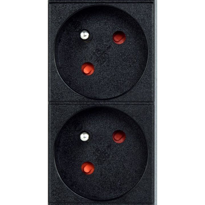EnerGenie EG-PDU-9F2F Unità di distribuzione dell'alimentazione (PDU) 10 pezzi prese C13 spina 1U 16A C20 cavo 2 m nero