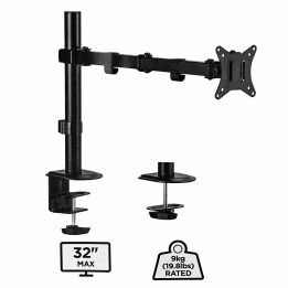 Gembird MA-D1-01 supporto monitor / staffa 81.3 cm (32 ) Scrivania Nero