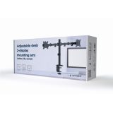Gembird MA-D2-01 supporto monitor / staffa 81.3 cm (32 ) Scrivania Nero