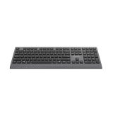 Gembird KB-MCH-06 Tastiera multimediale sottile cablata con adattatore Type-C layout US nero