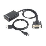 Adattatore video Gembird A-VGA-HDMI-01 0.15 m HDMI Type A (Standard) VGA (D-Sub) nero