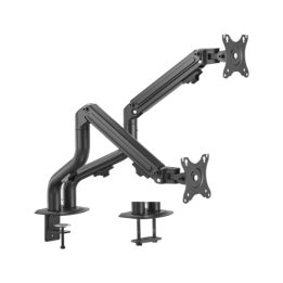 Gembird MA-DA2-02 Adjustable desk 2-display mounting arm (tilting) 17”-32” up to 8 kg