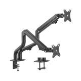 Gembird MA-DA2-02 Adjustable desk 2-display mounting arm (tilting) 17”-32” up to 8 kg