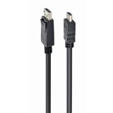 Cavo Gembird CC-DP-HDMI-3M DisplayPort a HDMI (non bidirezionale) 3m nero