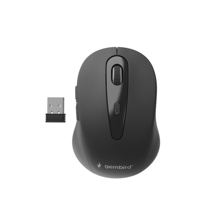 Gembird MUSW-6B-01 Mouse ufficio destrorso RF wireless ottico 1600 DPI