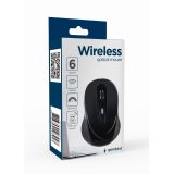 Gembird MUSW-6B-01 Mouse ufficio destrorso RF wireless ottico 1600 DPI
