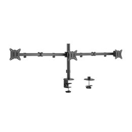 Gembird MA-D3-01 Adjustable desk 3-display mounting arm (rotate tilt swivel) 17”-27” up to 7 kg