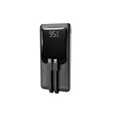 Gembird PB10-PD20-LCD-01 Power bank a ricarica rapida con cavi integrati 20W 10000 mAh nero