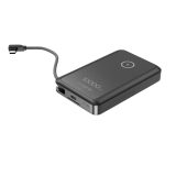 Gembird PB10-WPC15MS-01 Power bank wireless magnetico con supporto integrato 15W 10000 mAh nero
