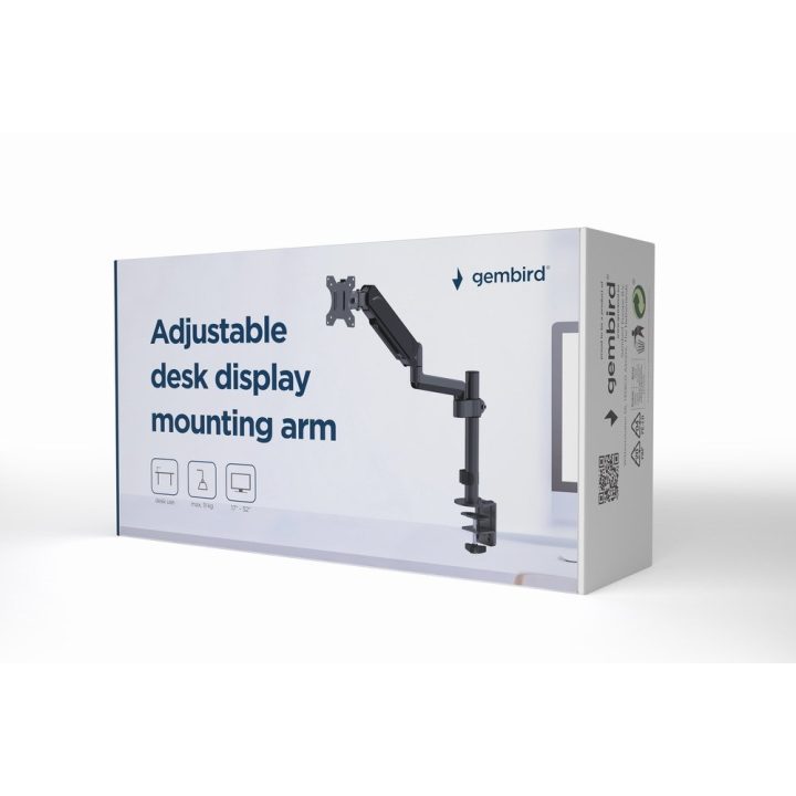 Gembird MA-DA1P-01 Adjustable desk display mounting arm 17”-32” up to 9 kg