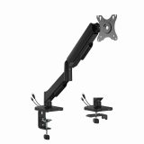 Gembird MA-DA1U-01 Adjustable desk display mounting arm with USB ports 17”-32” black