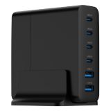 Gembird TA-UC-2A4C-PD75-01-BK caricabatterie dispositivo mobile Universale Nero AC Ricarica rapida Interno