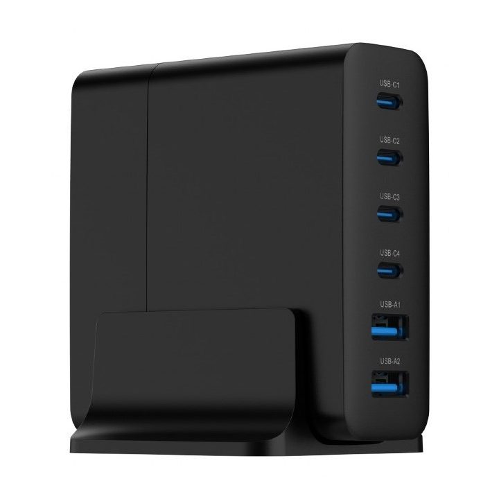 Gembird TA-UC-2A4C-PD75-01-BK caricabatterie dispositivo mobile Universale Nero AC Ricarica rapida Interno
