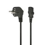 Gembird PC-186-VDE-3M cavo di alimentazione con approvazione VDE 3 metri nero