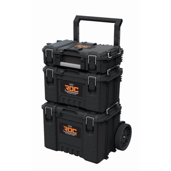 SET DI 3 CASSETTE DEGLI ATTREZZI ROC PRO GEAR 2 0 KETER